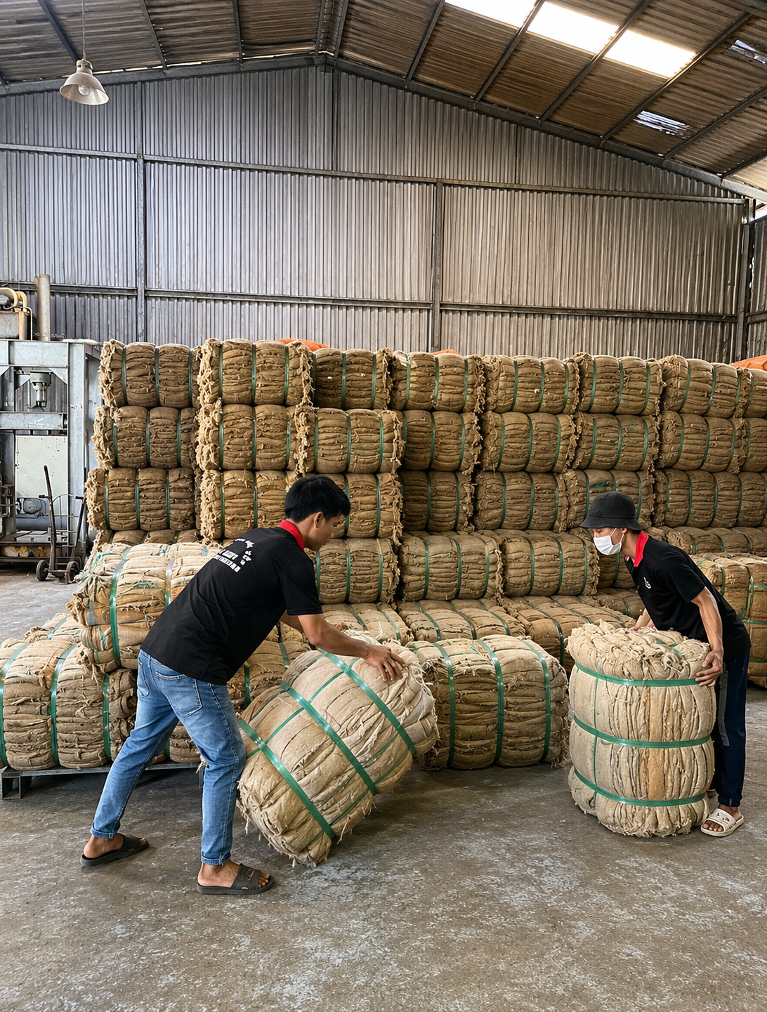 Nhân viên bốc xếp hàng hóa